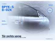 Tür rechts vorne MAZDA 3 (BK) BPYK-58-02XJ BPYK-58-02X