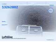 Luftdüse OPEL Meriva B 13262802