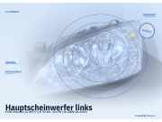 Hauptscheinwerfer links FORD Mondeo III (B5Y)
