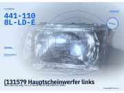 (131579 Hauptscheinwerfer links AUDI 100 (44, 44Q, C3) 441-1108L-LD-E) 441-1108L-LD-E