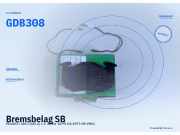 Bremsbelag SB PEUGEOT 305 I (581 A) GDB308