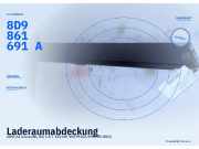 Laderaumabdeckung AUDI A4 Avant (8D, B5) 8D9861691A