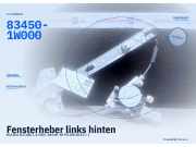 Fensterheber links hinten KIA Rio III (UB) 83450-1W000