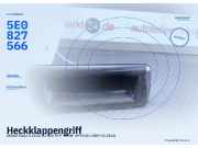 Heckklappengriff SKODA Fabia II (5J) 5E0827566
