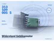 Widerstand Gebläsemotor VW Golf III (1H) 3131090055 BOSCH 3131090055