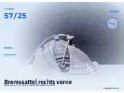 Bremssattel rechts vorne OPEL Astra H 57/25