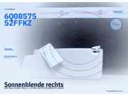 Sonnenblende rechts VW Polo IV (9N, 9A) 6Q0857552F FKZ