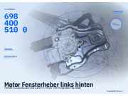 Motor Fensterheber links hinten TOYOTA Avensis Kombi (T25) 6984005100