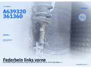 Federbein links vorne MERCEDES-BENZ Vito/Mixto Kasten (W639) A63932036136 A639320361360