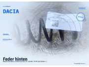 Feder hinten DACIA Sandero II (SD) DACIA