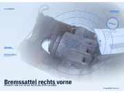 Bremssattel rechts vorne PEUGEOT 306