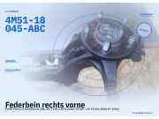 Federbein rechts vorne FORD Focus II Stufenheck (DB3) 4M51-18045-ABC
