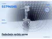 Federbein rechts vorne FIAT Punto (199) 51796545