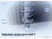 Federbein rechts vorne Golf V VW 55 kW (10.2003–05.2006) 275909