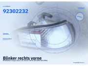 Blinker rechts vorne HYUNDAI S Coupe (SLC) 92302232