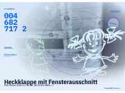 Heckklappe mit Fensterausschnitt FIAT Panda (169) 0046827172