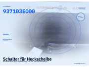 Schalter für Heckscheibe KIA Sorento I (JC) 937103E000