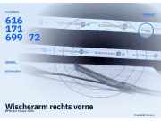 Wischerarm rechts vorne BMW 1er Coupe (E82) 61617169972
