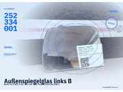 Außenspiegelglas links BMW X3 (E83) 252334001