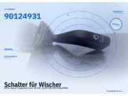 Schalter für Wischer OPEL Astra F Cabriolet 90124931 GM 90124931