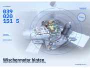 Wischermotor hinten FORD Fiesta III (GFJ) 0390201515