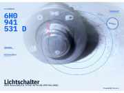 Lichtschalter SEAT Arosa (6H) 6H0941531D