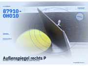 Außenspiegel rechts PEUGEOT 107 87910-0H010