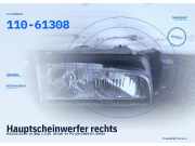 Hauptscheinwerfer rechts MAZDA 323 C IV (BG) 110-61308