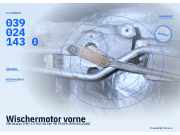 Wischermotor vorne VW Sharan (7M) 0390241430