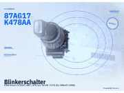 Blinkerschalter FORD Escort IV (GAF, ABFT, AFF) 87AG17K478AA