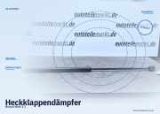 Heckklappendämpfer Nissan Note (E12)