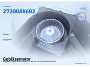 Gebläsemotor NISSAN Primera Traveller (WP12) 27200AV602