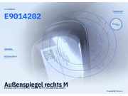 Außenspiegel rechts MAZDA 2 (DY) E9014202
