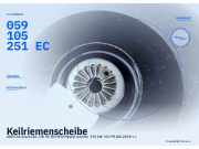 Keilriemenscheibe AUDI A6 Avant (4A5,C8) 059105251 059105251EC