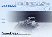 Drosselklappe Citroën Berlingo/Berlingo First Kasten/Großraumlimousine (M) 25365223