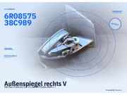 Außenspiegel rechts VW Polo V (6R, 6C) 6R0857538C 9B9
