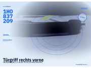 Türgriff rechts vorne VW Golf III (1H) 1HO837209
