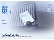Ladeluftkühler AUDI A4 Avant (8E, B6) 8E0145805 038906051B