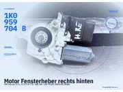 Motor Fensterheber rechts hinten VW Touran (1T1, 1T2) 1K0959704B