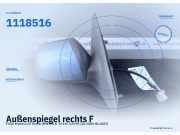 Außenspiegel rechts FORD Mondeo III Kombi (BWY) 1232184 1118516