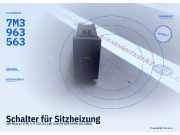 Schalter für Sitzheizung VW Sharan (7M) 7M3963563