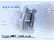 Bremssattel rechts vorne MERCEDES-BENZ CLK (C208) 57/28/300