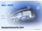 Hauptscheinwerfer links MAZDA 121 II (DB) 001-4095