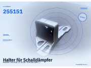 Halter für Schalldämpfer RENAULT Clio II (B) 255151