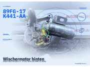Wischermotor hinten FORD Fiesta III (GFJ) 89FG-17K441-AA