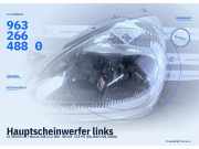 Hauptscheinwerfer links CITROEN C5 I Break (DE) 9632664880