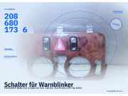 Schalter für Warnblinker MERCEDES-BENZ CLK (C208) 2086801736