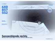 Sonnenblende rechts VW Passat B5.5 Variant (3B6) 6X0857552