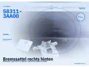 Bremssattel rechts hinten HYUNDAI Trajet (FO) 58311-3AA00