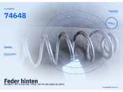 Feder hinten PEUGEOT 307 74648
